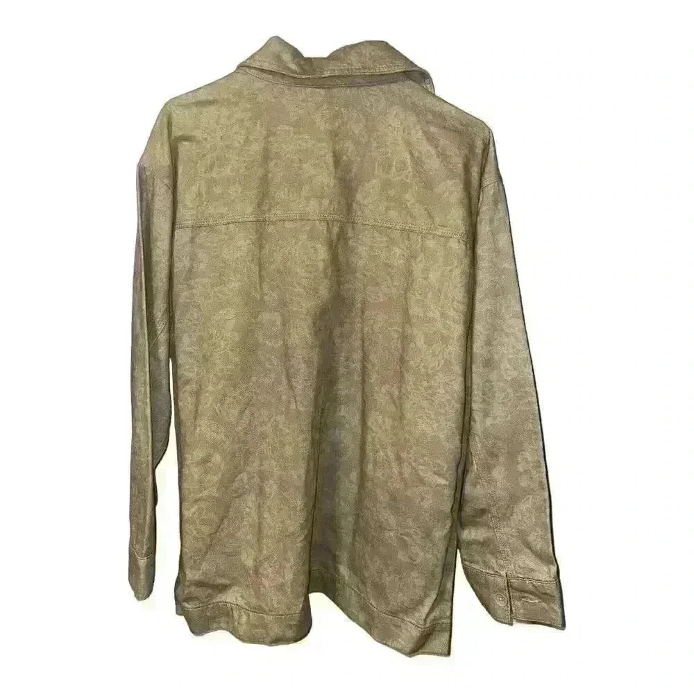TopShop Cream‎ Floral Print Button Down Jacket. Size 8-10 - Picture 4 of 7